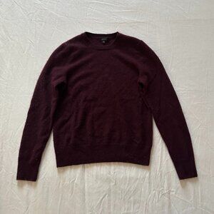 Quince Burgundy Crew Neck Sweater